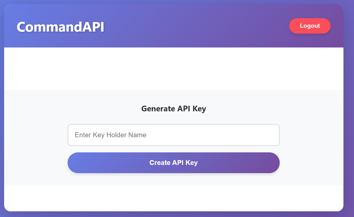Figure 19.17 Logged in