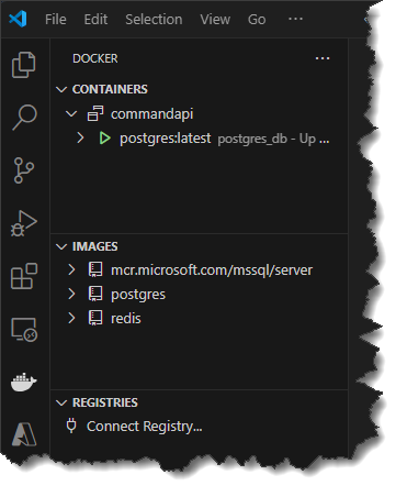 Docker Extension in VS Code