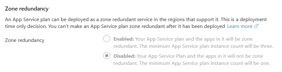 Basics - Zone Redundancy